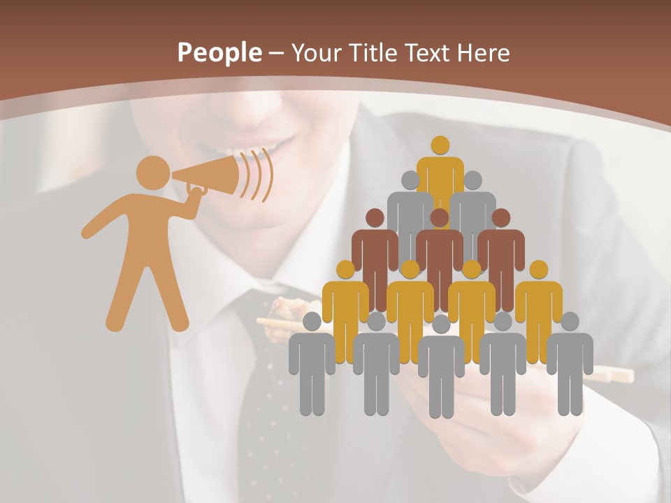 Worker Person Drink PowerPoint Template