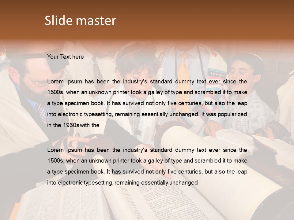 Ceremony Bible Judaism PowerPoint Template