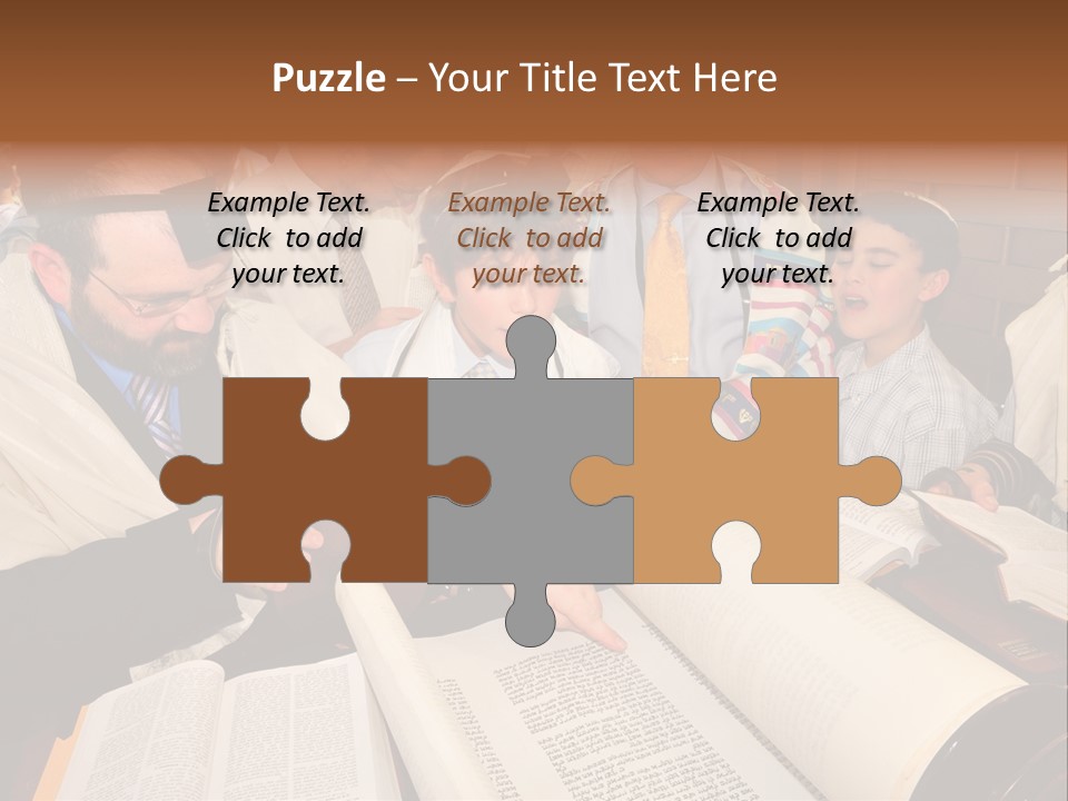 Ceremony Bible Judaism PowerPoint Template