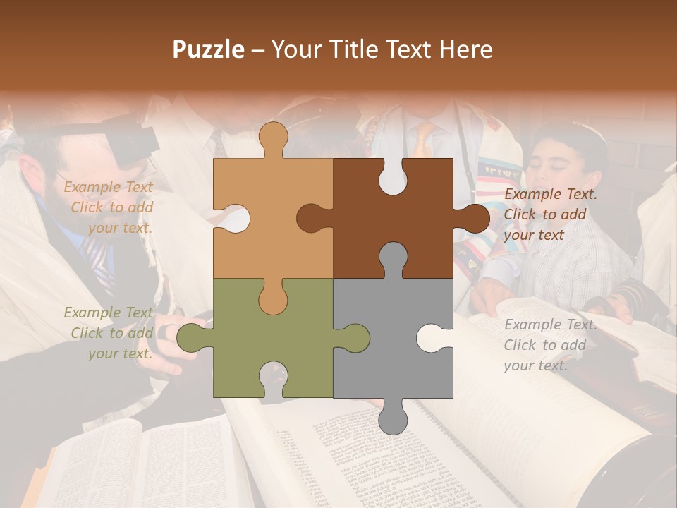 Ceremony Bible Judaism PowerPoint Template