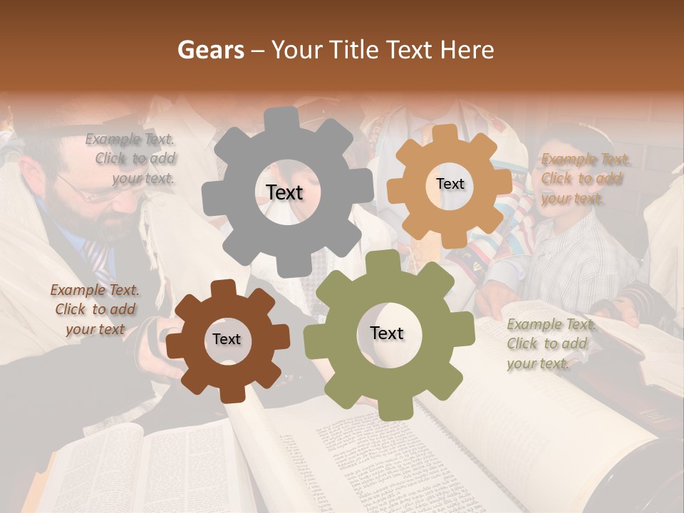 Ceremony Bible Judaism PowerPoint Template