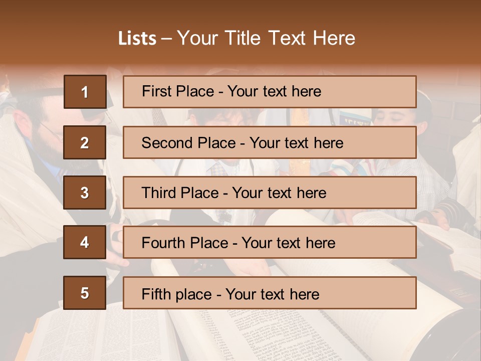 Ceremony Bible Judaism PowerPoint Template