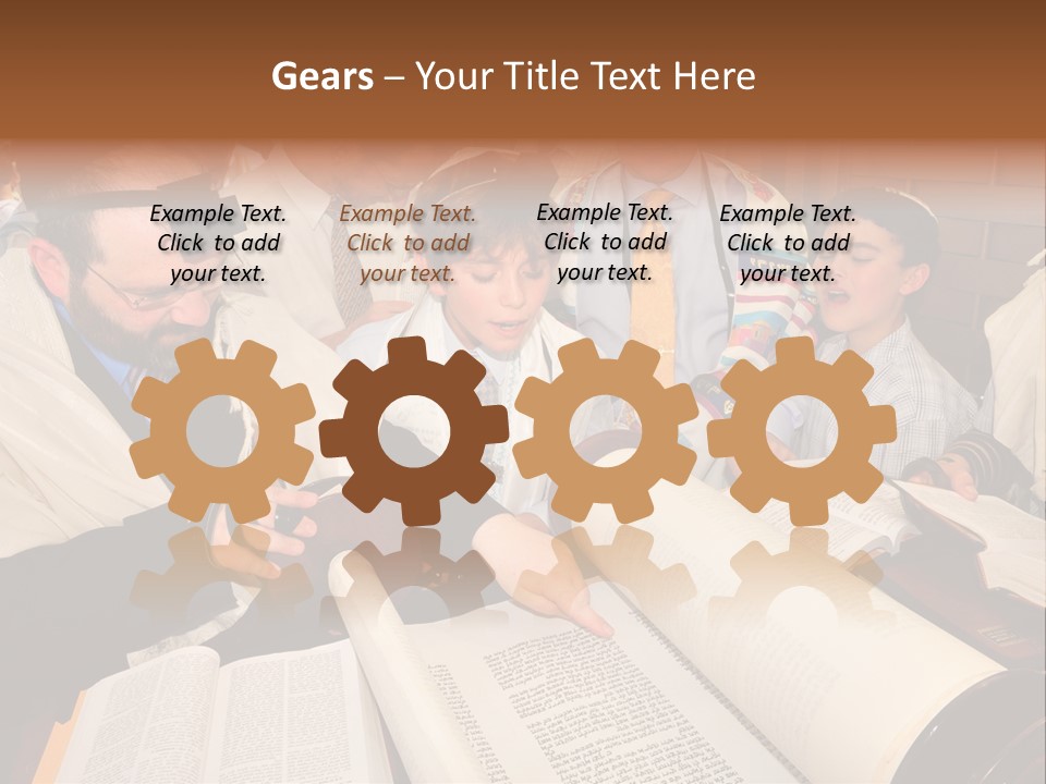 Ceremony Bible Judaism PowerPoint Template