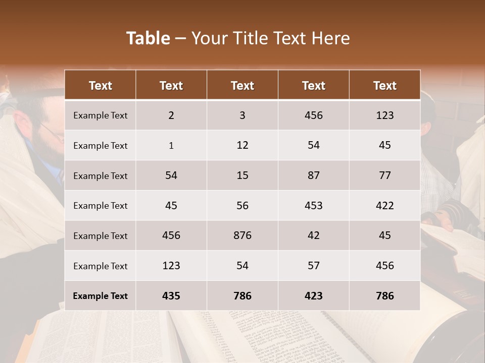 Ceremony Bible Judaism PowerPoint Template