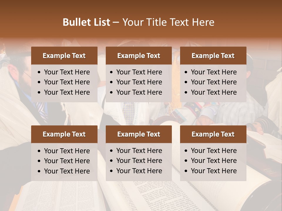 Ceremony Bible Judaism PowerPoint Template