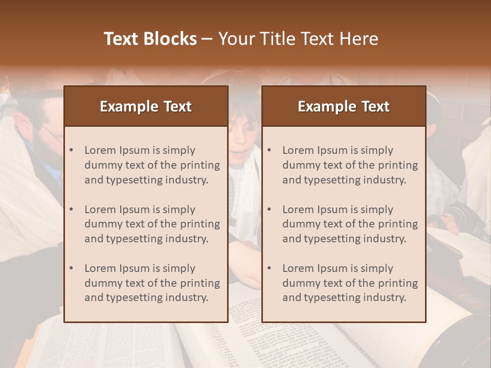 Ceremony Bible Judaism PowerPoint Template