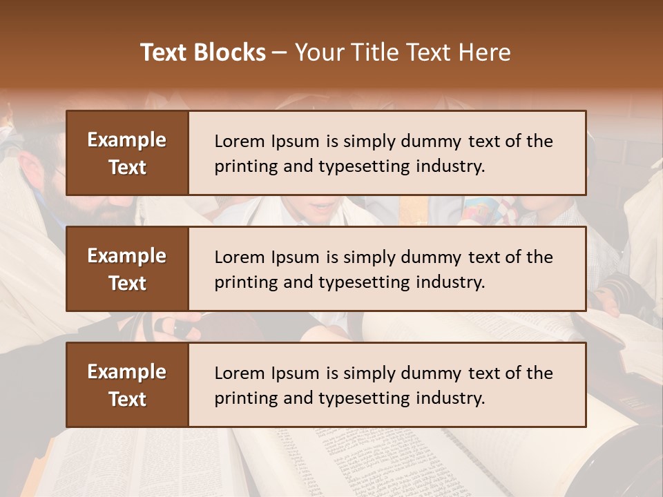 Ceremony Bible Judaism PowerPoint Template