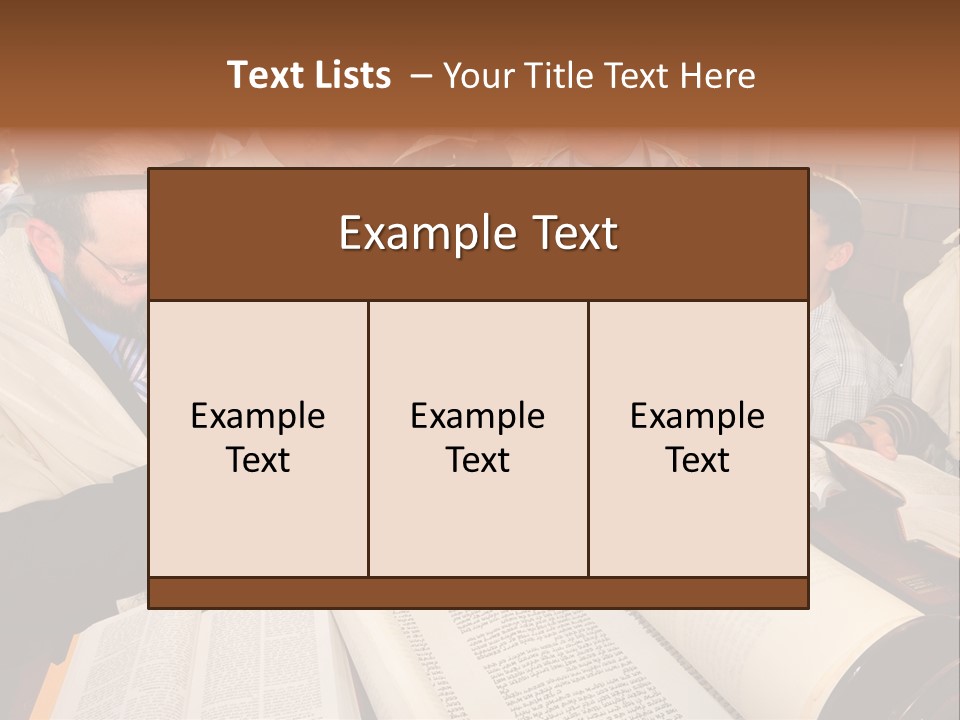 Ceremony Bible Judaism PowerPoint Template