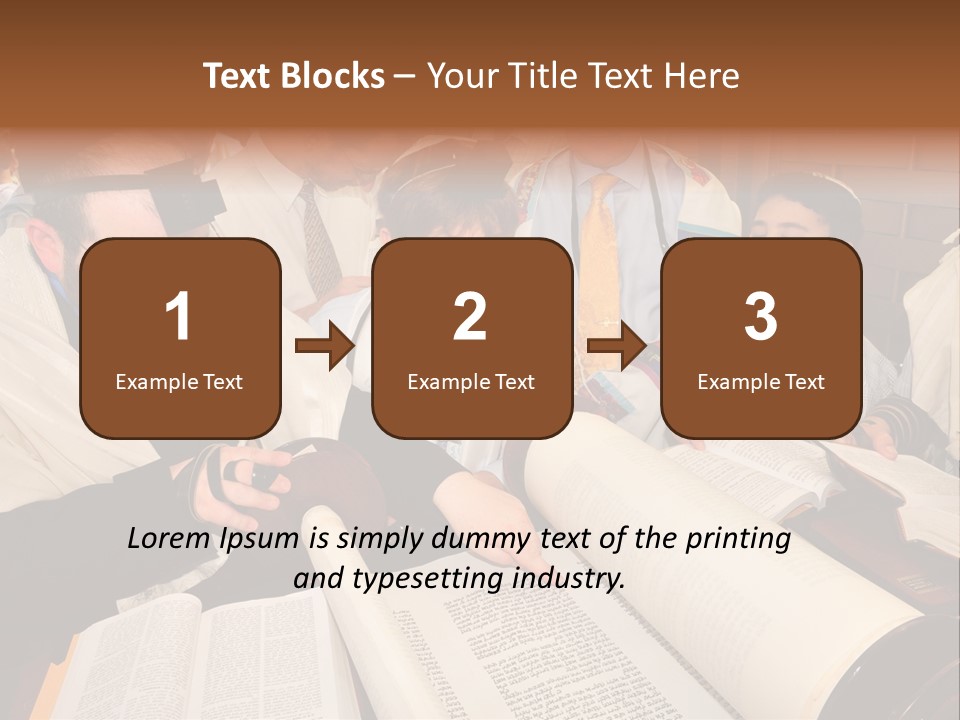 Ceremony Bible Judaism PowerPoint Template