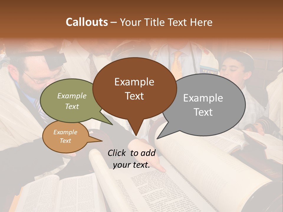 Ceremony Bible Judaism PowerPoint Template