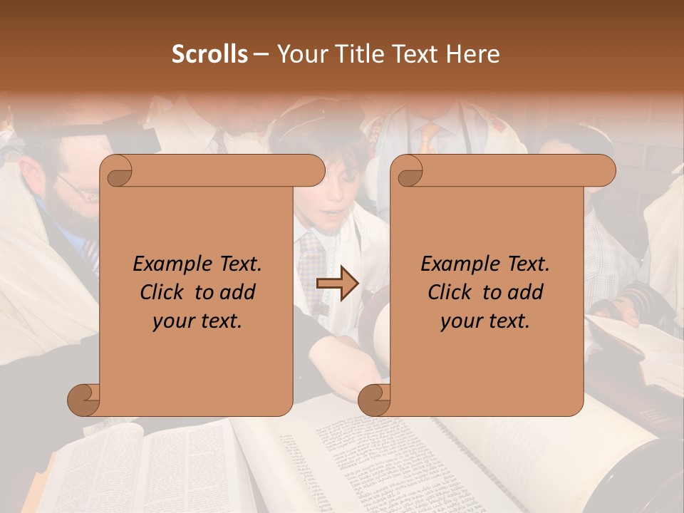 Ceremony Bible Judaism PowerPoint Template