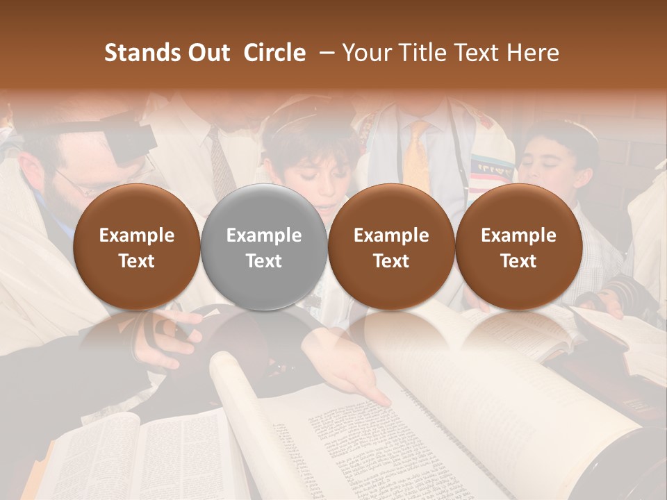 Ceremony Bible Judaism PowerPoint Template