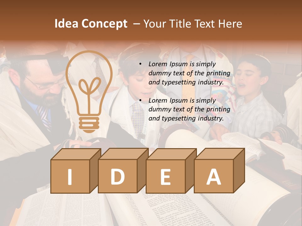 Ceremony Bible Judaism PowerPoint Template