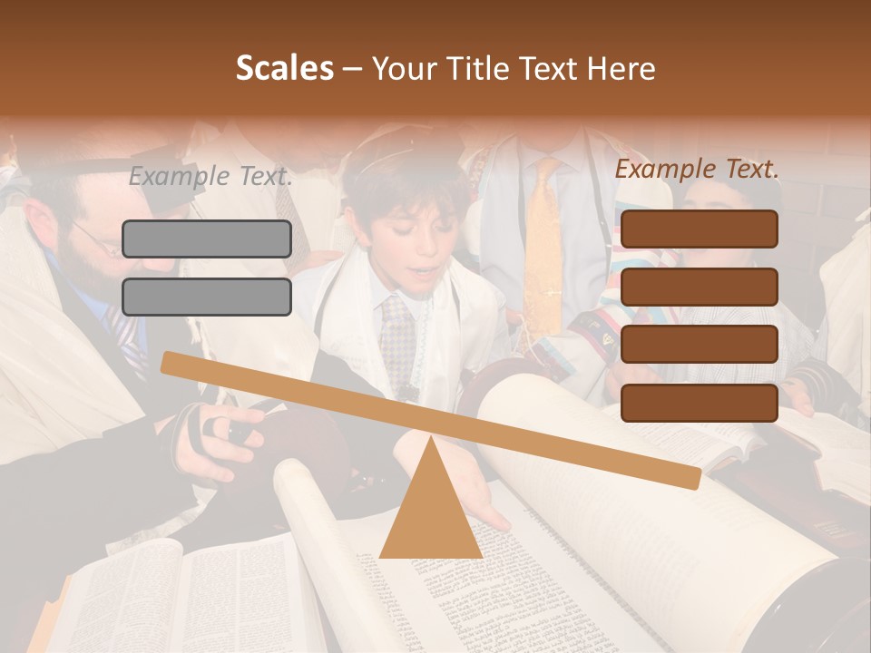Ceremony Bible Judaism PowerPoint Template
