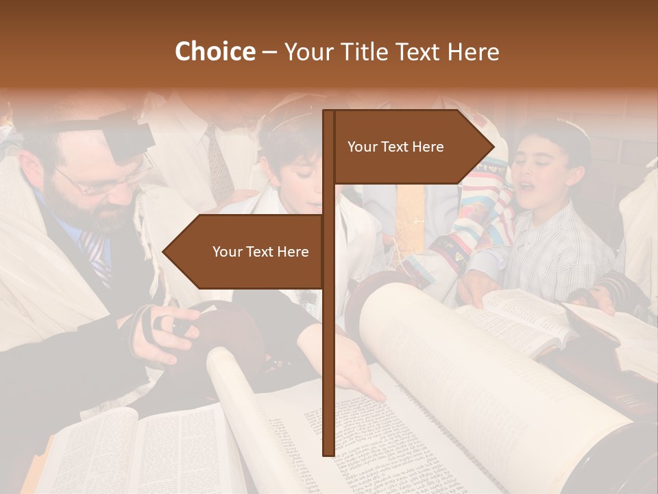 Ceremony Bible Judaism PowerPoint Template