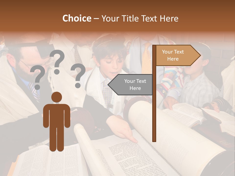Ceremony Bible Judaism PowerPoint Template