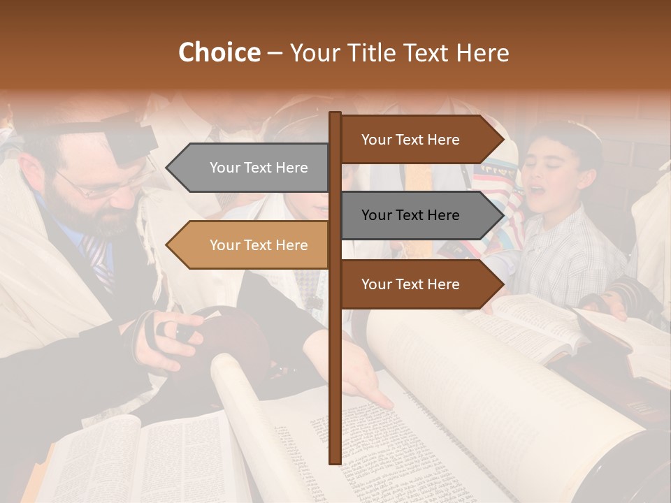 Ceremony Bible Judaism PowerPoint Template