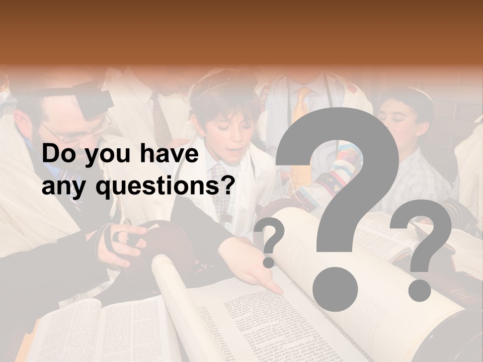 Ceremony Bible Judaism PowerPoint Template