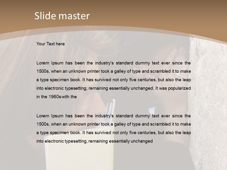 Male Jew Notes PowerPoint Template