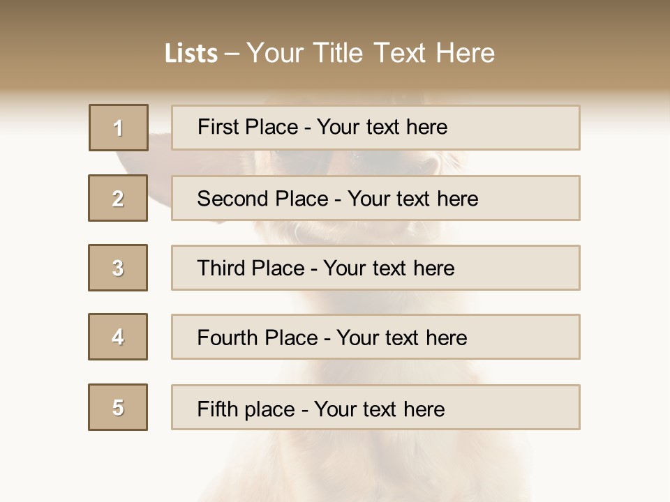 Furry Hear Whelp PowerPoint Template