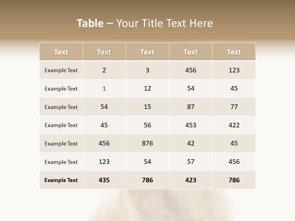 Furry Hear Whelp PowerPoint Template