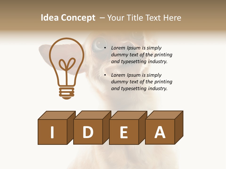 Furry Hear Whelp PowerPoint Template