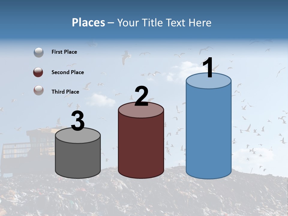 Sky Disposal Blue PowerPoint Template