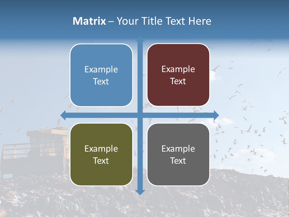 Sky Disposal Blue PowerPoint Template