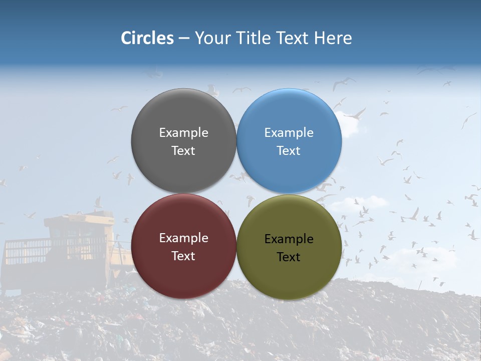 Sky Disposal Blue PowerPoint Template