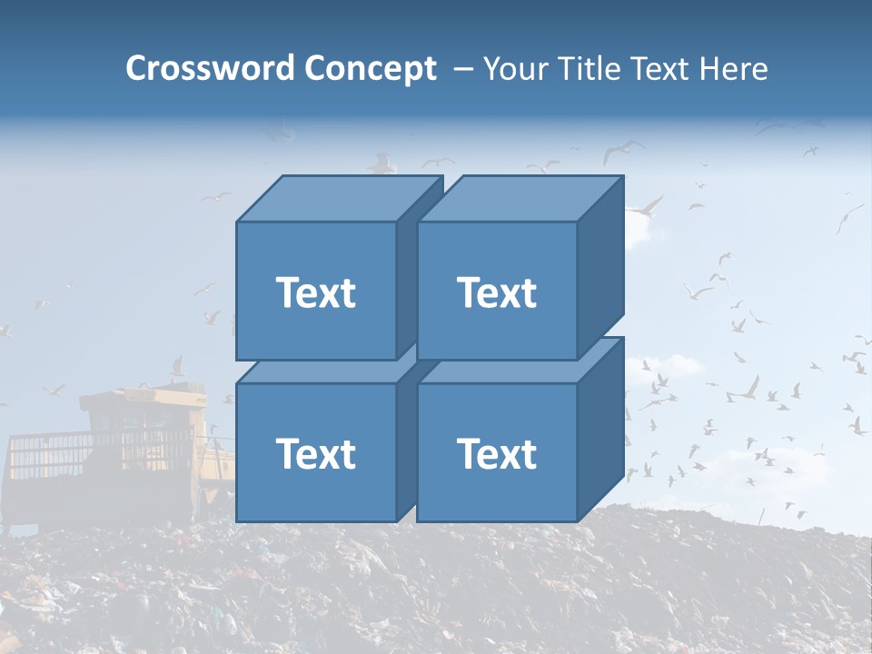 Sky Disposal Blue PowerPoint Template