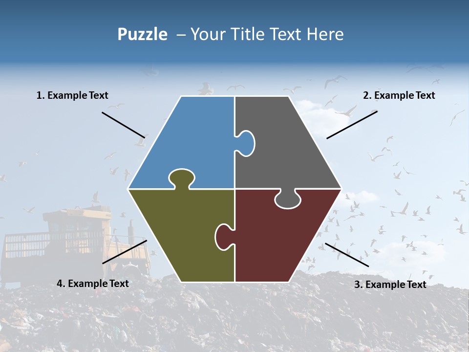 Sky Disposal Blue PowerPoint Template