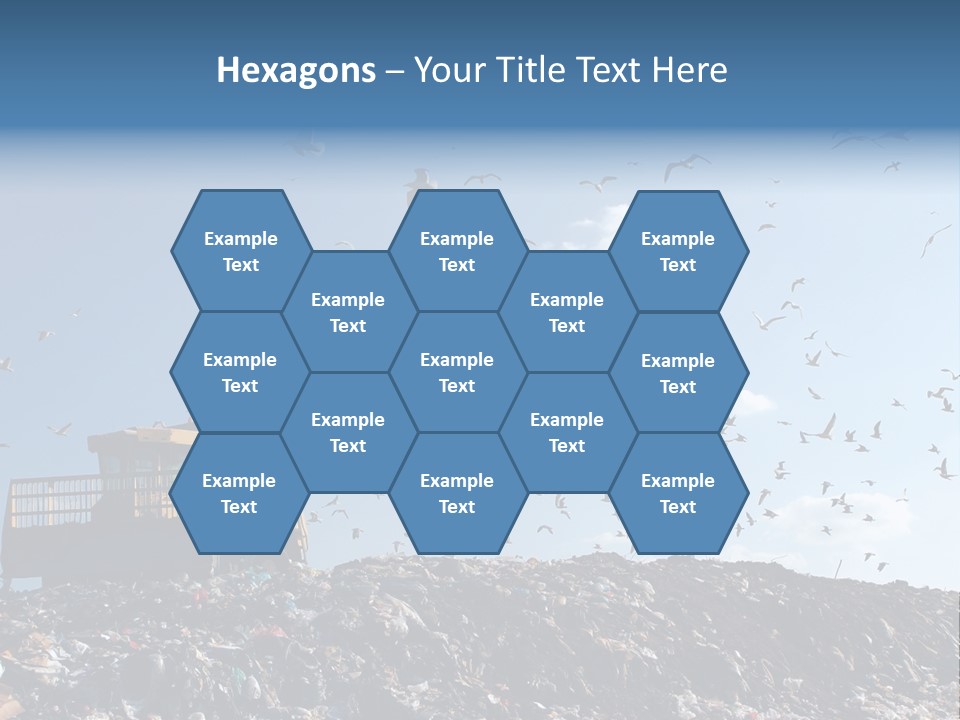 Sky Disposal Blue PowerPoint Template