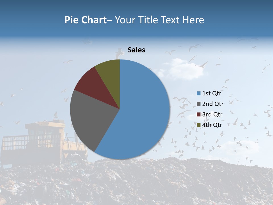 Sky Disposal Blue PowerPoint Template