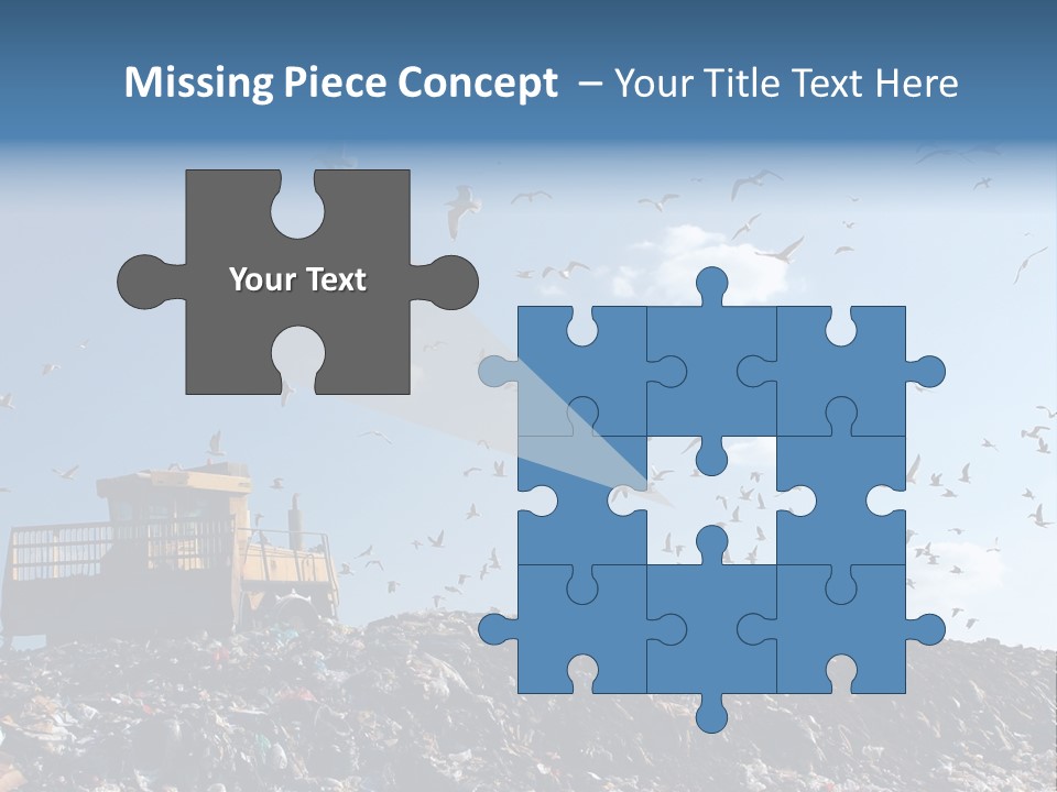 Sky Disposal Blue PowerPoint Template