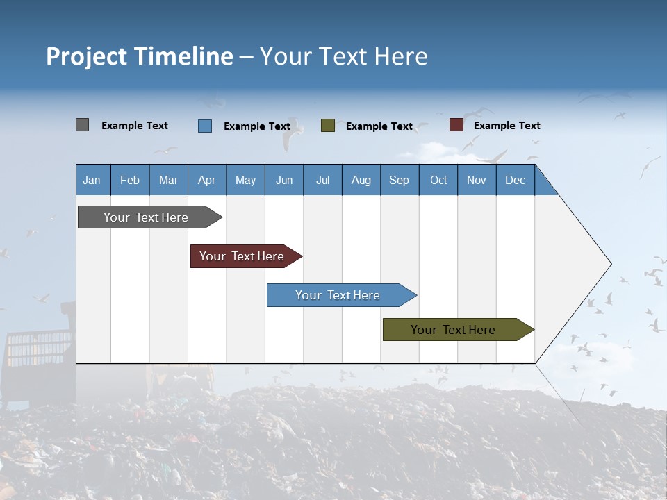 Sky Disposal Blue PowerPoint Template