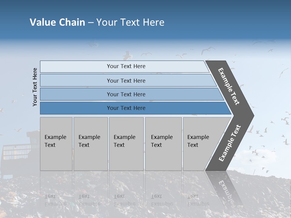 Sky Disposal Blue PowerPoint Template