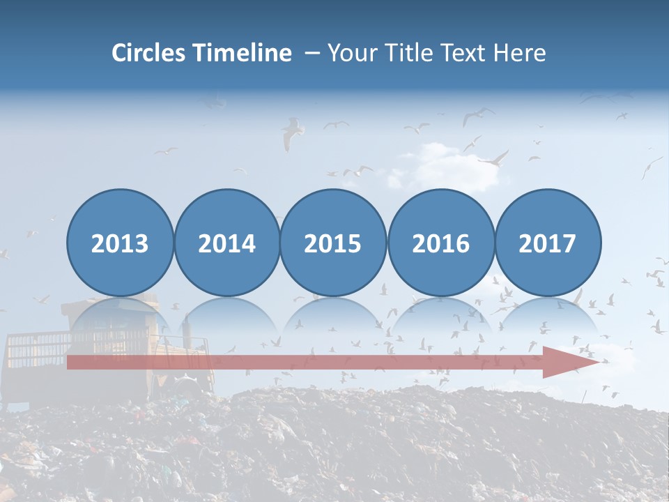 Sky Disposal Blue PowerPoint Template