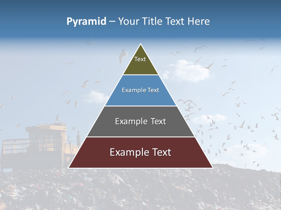 Sky Disposal Blue PowerPoint Template