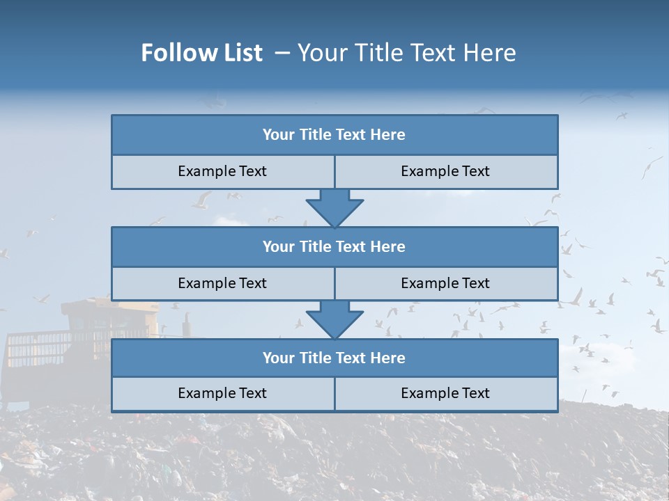 Sky Disposal Blue PowerPoint Template