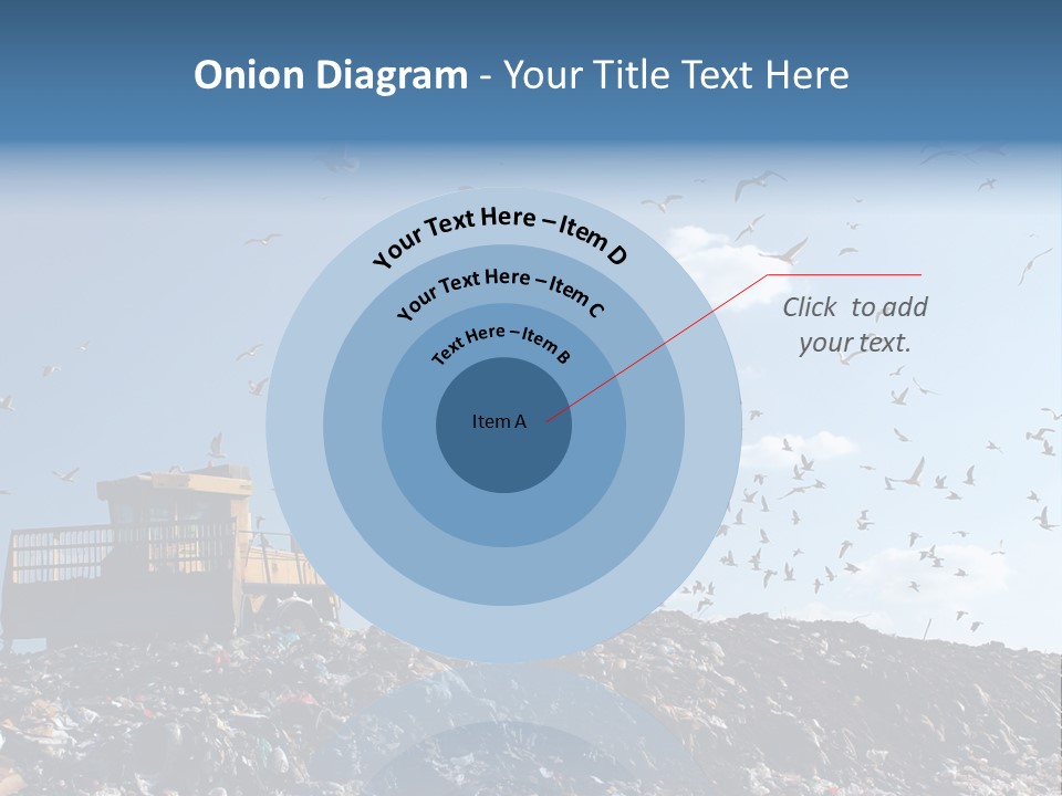 Sky Disposal Blue PowerPoint Template