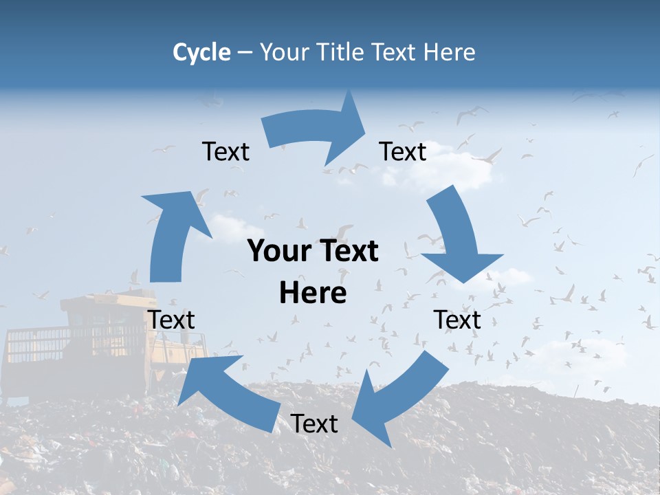 Sky Disposal Blue PowerPoint Template