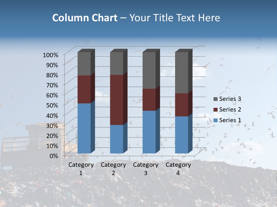 Sky Disposal Blue PowerPoint Template