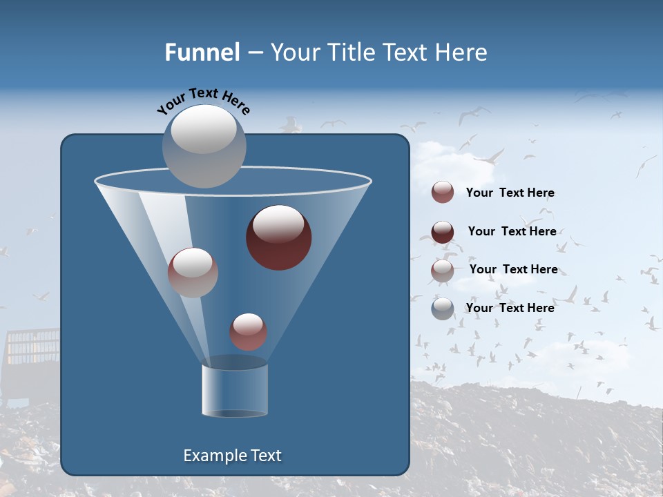 Sky Disposal Blue PowerPoint Template