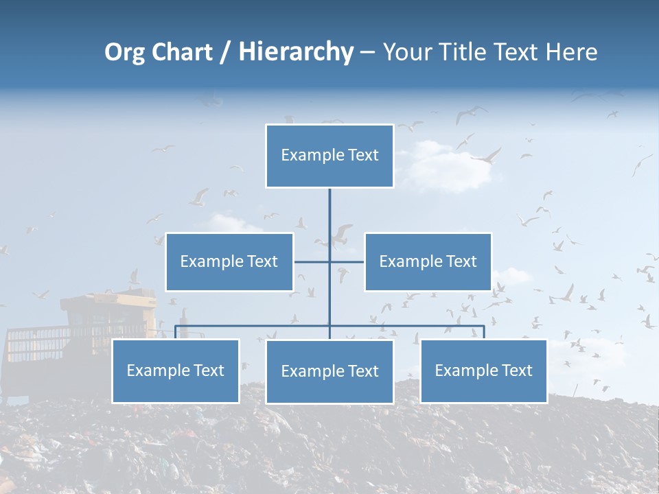 Sky Disposal Blue PowerPoint Template