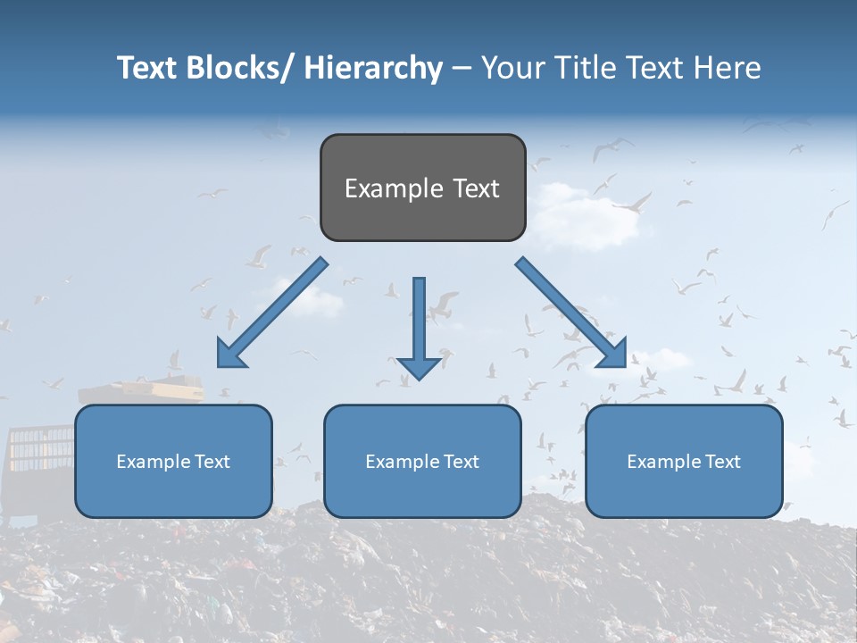 Sky Disposal Blue PowerPoint Template