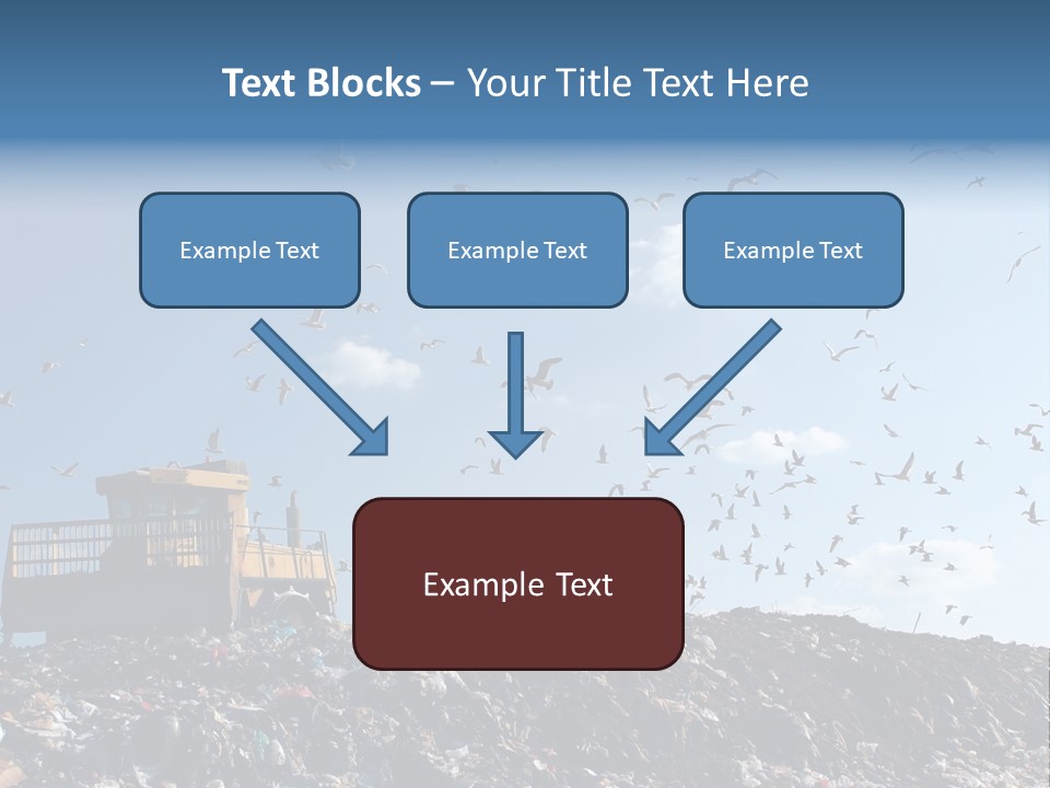 Sky Disposal Blue PowerPoint Template