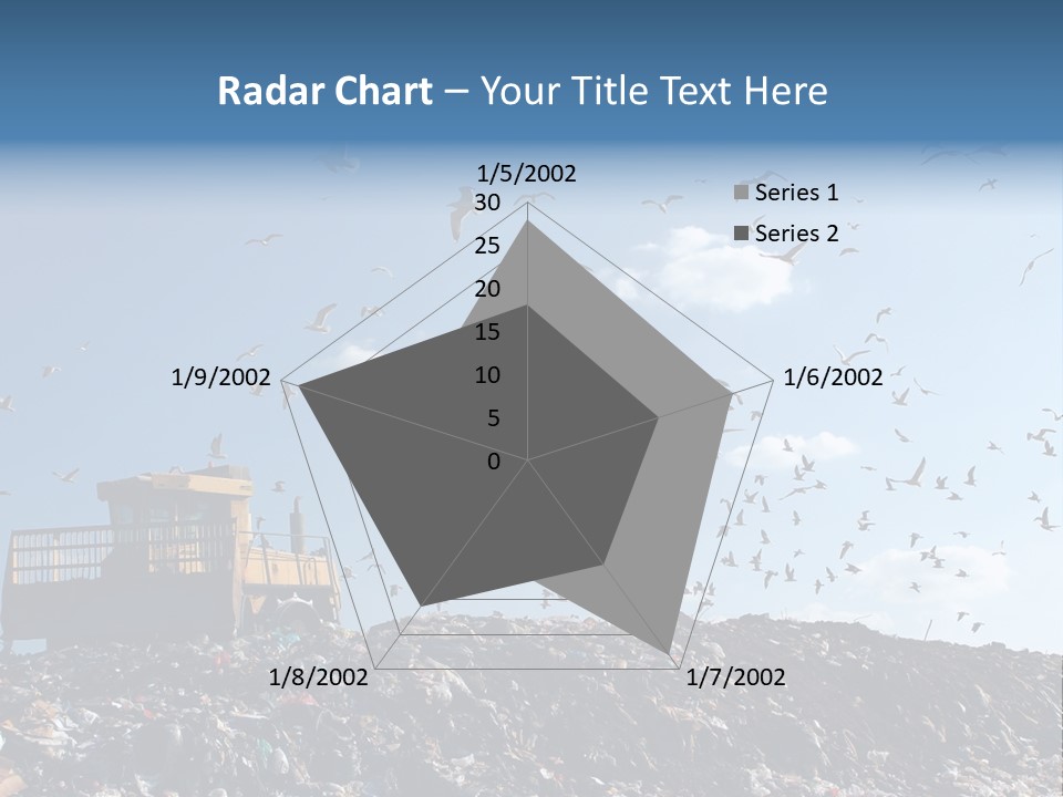 Sky Disposal Blue PowerPoint Template