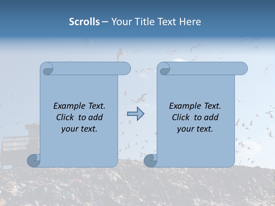 Sky Disposal Blue PowerPoint Template