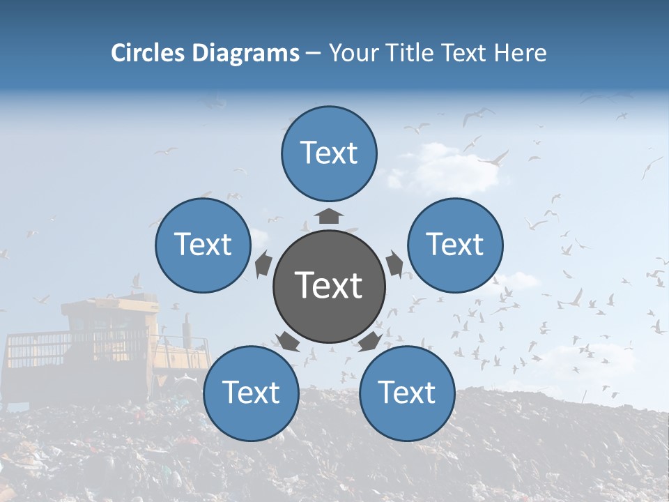 Sky Disposal Blue PowerPoint Template