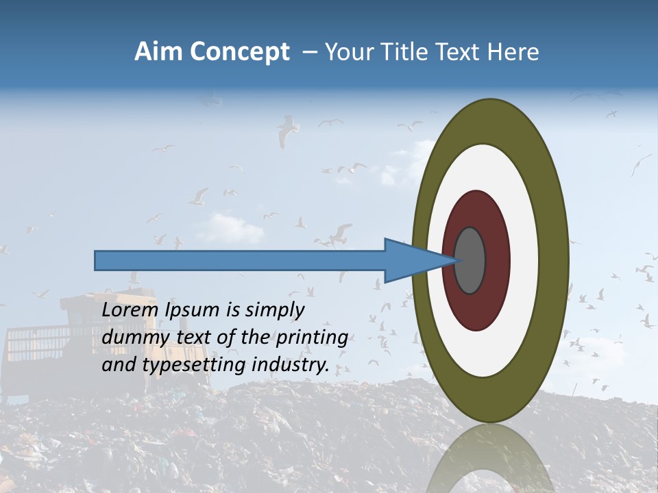 Sky Disposal Blue PowerPoint Template